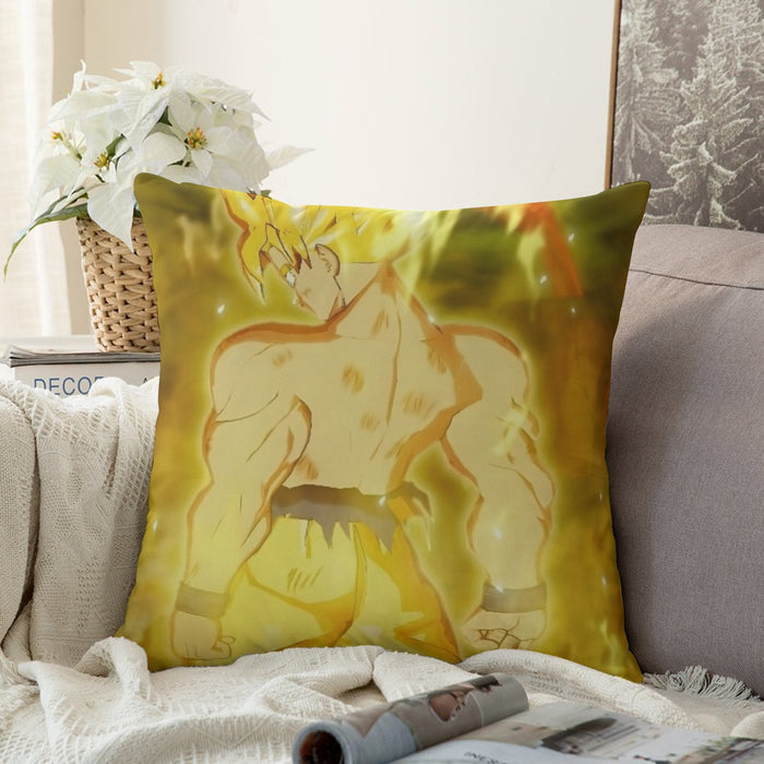 Dragon Ball Goku Super Saiyan Battle Posture Aura Style Couch Pillowcase