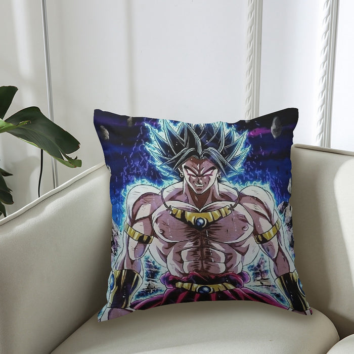 DBZ Legendary Super Saiyan Broly With Black Hair Couch Pillowcase