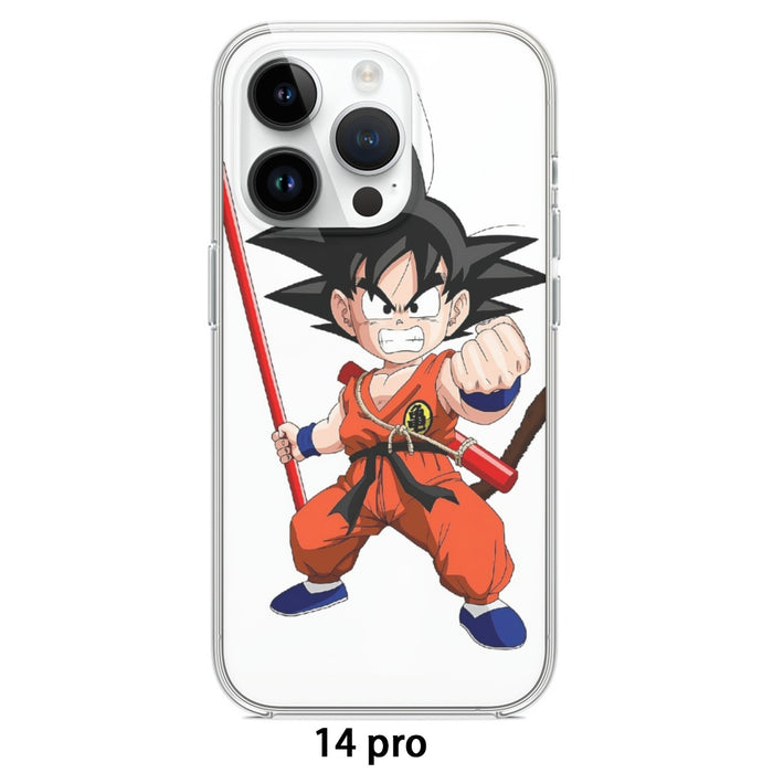 Kid Goku Fighting Dragon Ball Z iPhone case
