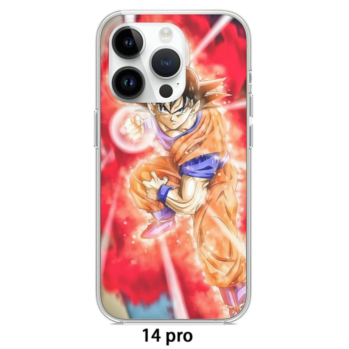 Dragon Ball Super Goku Red Kaioken Energy Epic Punch iPhone 15 Series  Phone Case