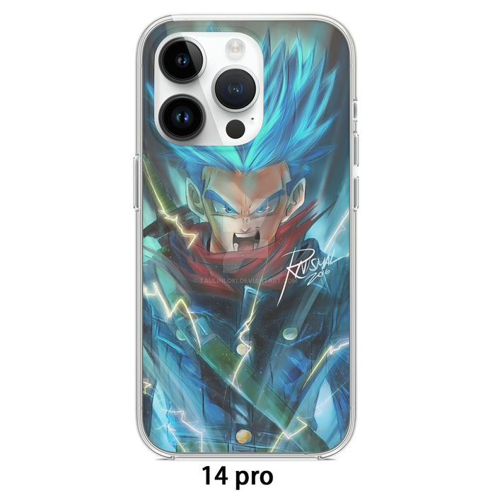 Dragon Ball Super Future Trunks Rage iPhone case