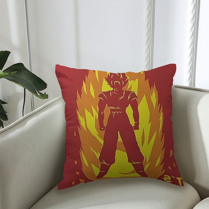 Dragon Ball Z Son Goku On Fire Its Okay To Be Super Saiyan Couch Pillowcase