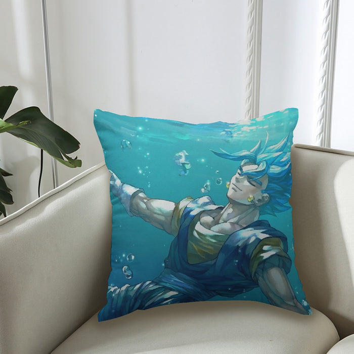 DBZ Relax Gogeta Ocean Blue Saiyan SSGSS Dope Design Couch Pillowcase