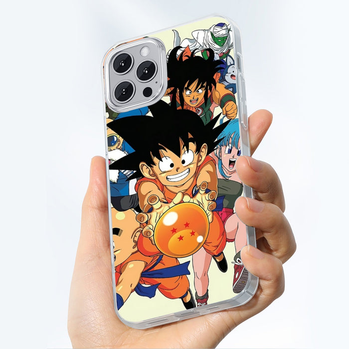 DBZ Kid Goku Master Roshi Bulma Krillin Chasing Dragon Ball Funny iPhone case