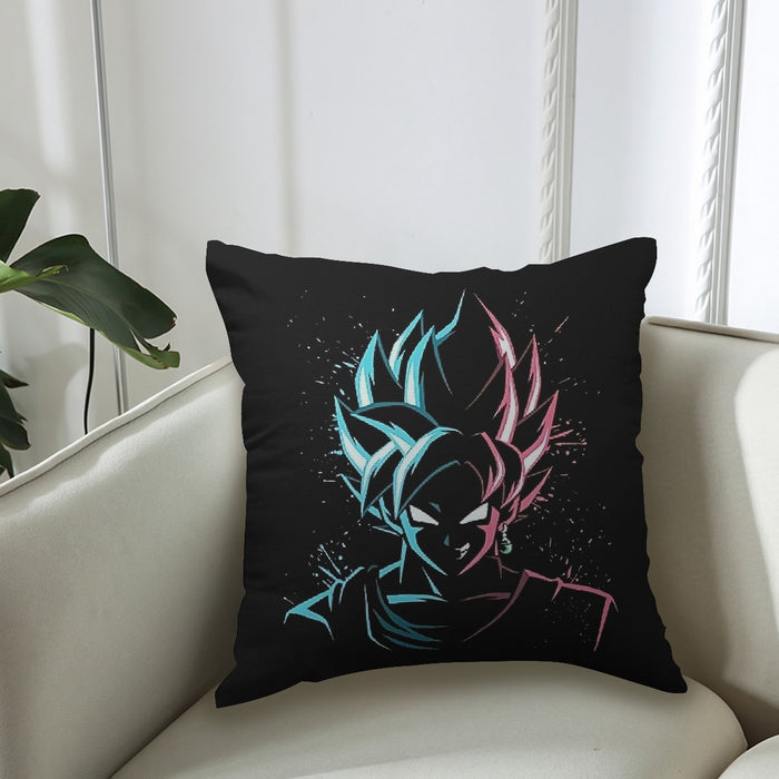 Dragon Ball Super  SSGSS Goku x Black Goku SSJ Rose Couch Pillowcase