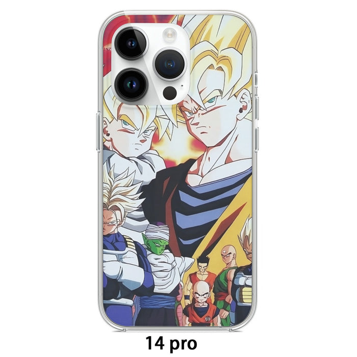 Dragon Ball Z Angry Super Saiyan Fighters iPhone case