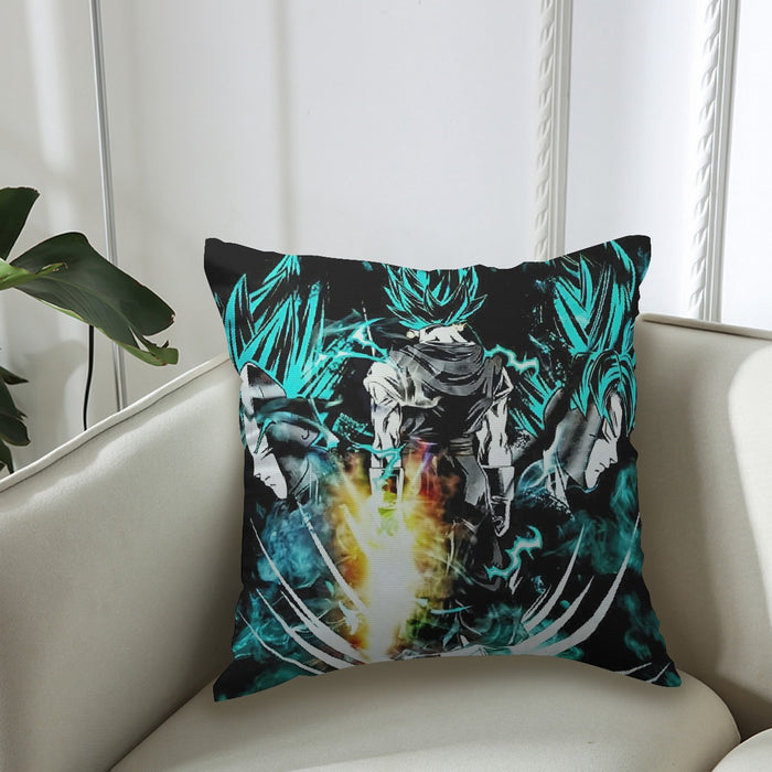 Dragon Ball Gogeta Super Saiyan Power Up Potara Fusion Design Couch Pillowcase