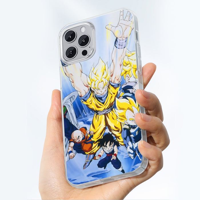 DBZ Goku Saiyan Spirit Bomb Vegeta Piccolo Gohan Trunks Vibrant Design iPhone case