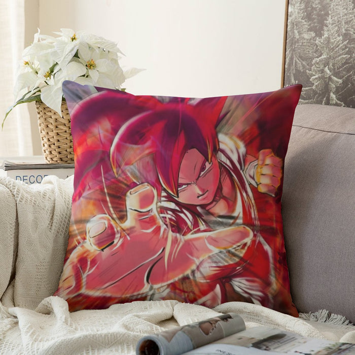 Dragon Ball Z Son Goku Super Saiyan Rose Blue Aura Couch Pillowcase