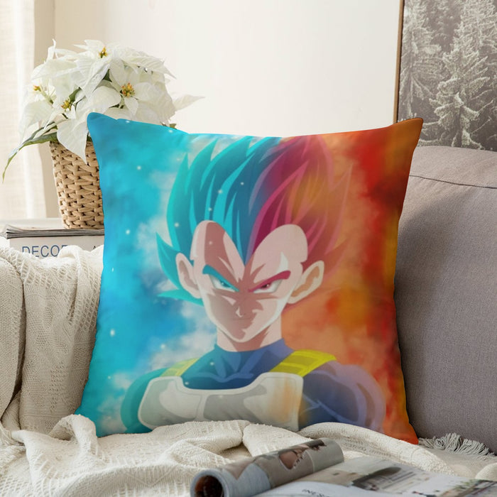 DBZ Vegeta Super Saiyan God Blue SSGSS Cool Portraits Couch Pillowcase