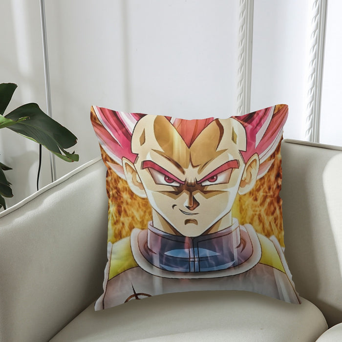 Dragon Ball Super Saiyan God Red Vegeta Cool Casual Couch Pillowcase