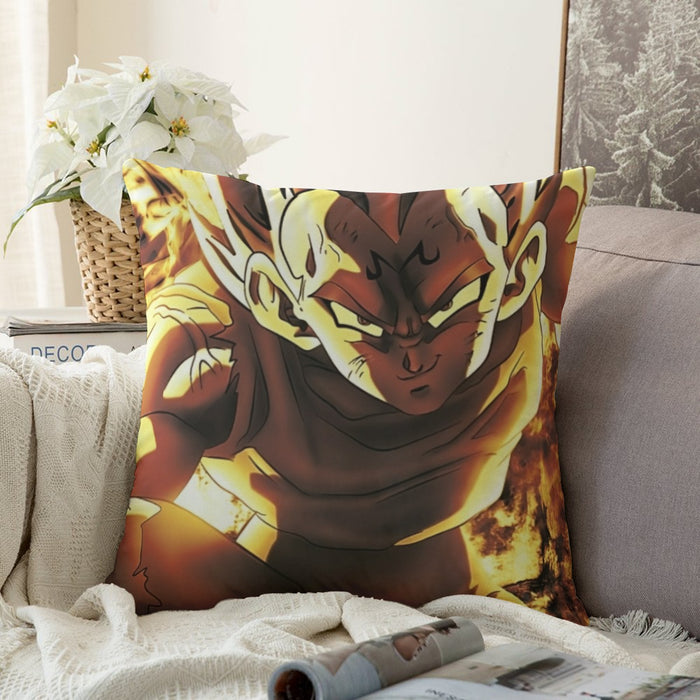 Dragon Ball Z Dope Majin Vegeta Grin Yellow Aura Couch Pillowcase