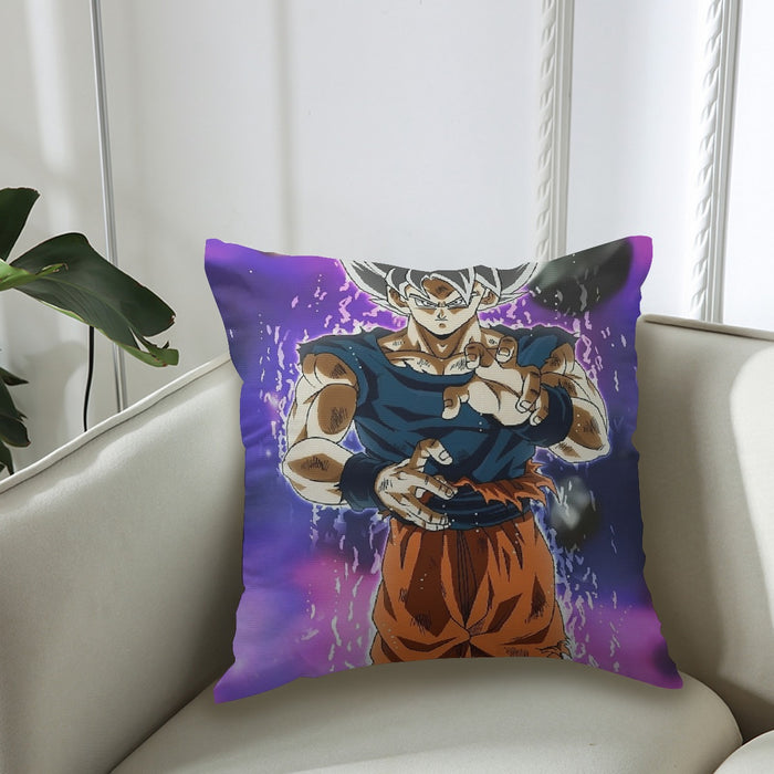 Dragon Ball Z Goku Ultra Instinct Form White Hair Couch Pillowcase