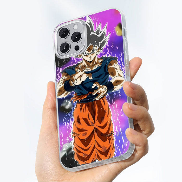 Dragon Ball Z Goku Ultra Instinct Form White Hair iPhone case