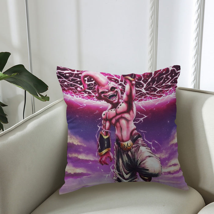 DBZ Kid Buu Super Villain Giant Ki Blast Realistic Design Couch Pillowcase