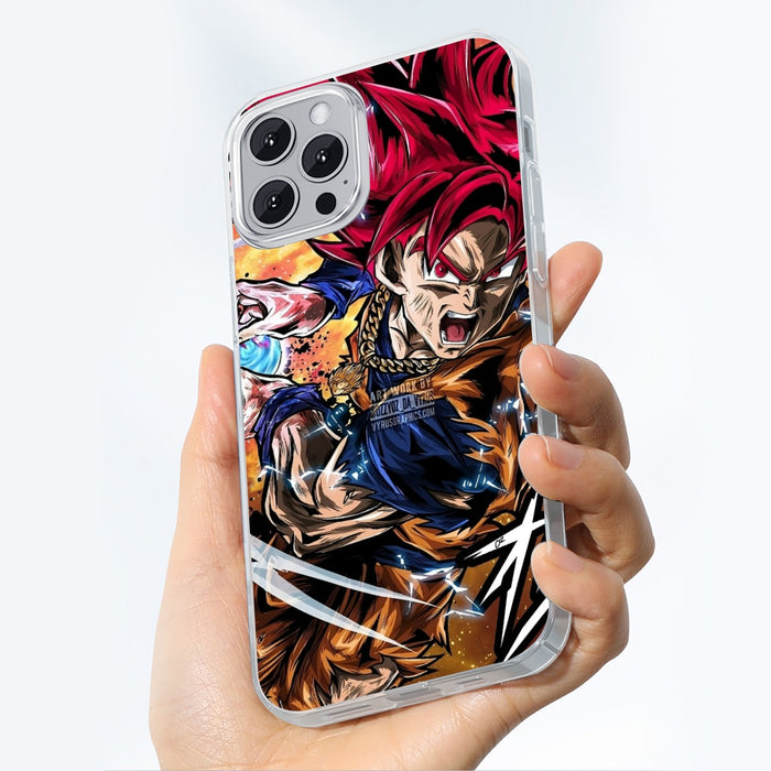 Goku Super Saiyan God iPhone case