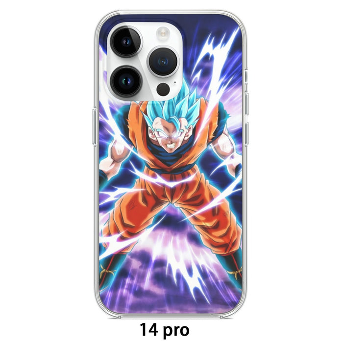 Dragon Ball Goku Blue Super Saiyan Epic Rage Casual iPhone 15 Series Phone Case