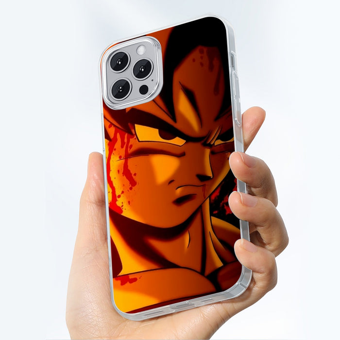 Dragon Ball Z Pissed Serious Son Goku Dope Orange iPhone case