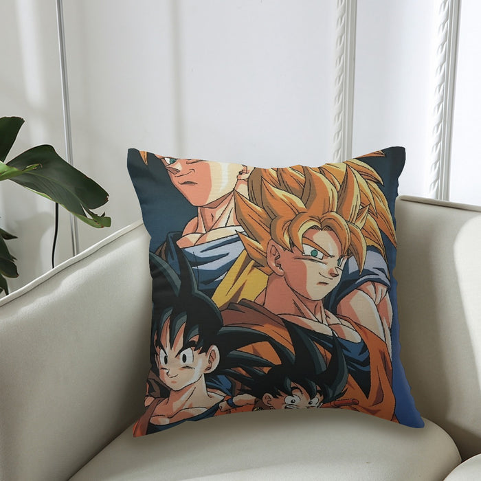 Goku Evolution from Kid to SSJ3 Transformation Dopest 3D Couch Pillowcase