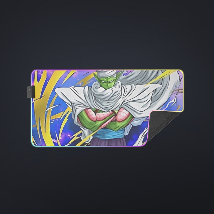 Dragon Ball Angry Piccolo Waiting Fight Aura Yellow Fashion cool LED Mouse Pad