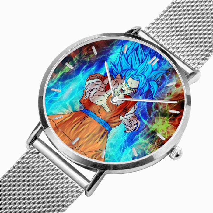 DBZ-Store Epic Goku Super Saiyan God Blue SSGSS Power Aura Watch