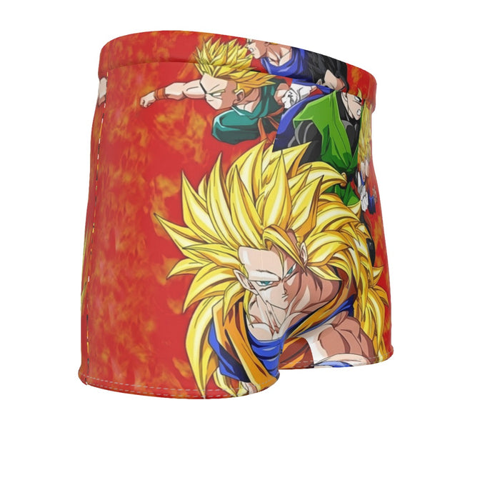 Dragon Ball Goku Super Saiyan 3 Vegeta Gohan Trending Design  Men's Boxer Briefs