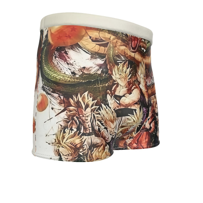 Dragon Ball  Ultimate Shenron x Saiyans Men's Boxer Briefs