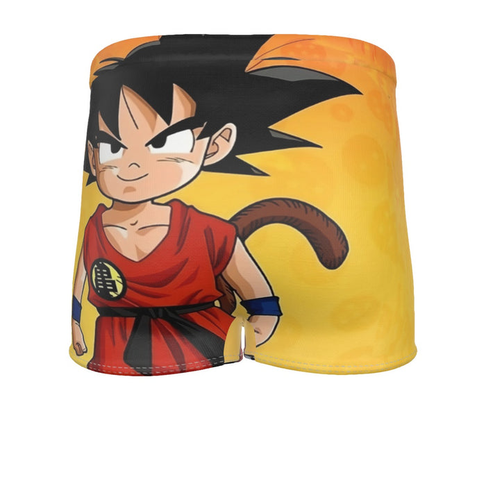 Cute Young Kid Goku Yellow Dragon Ball 3D  Men's Boxer Briefs