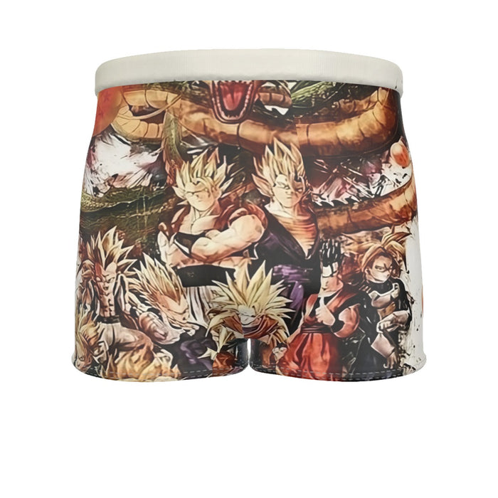 Dragon Ball  Ultimate Shenron x Saiyans Men's Boxer Briefs