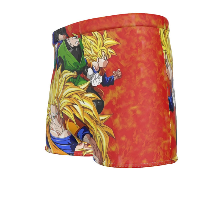 Dragon Ball Goku Super Saiyan 3 Vegeta Gohan Trending Design  Men's Boxer Briefs