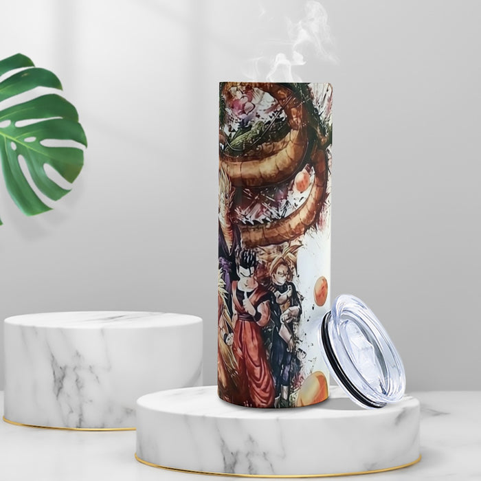 Dragon Ball  Ultimate Shenron x Saiyans Tumbler with twinkle surface