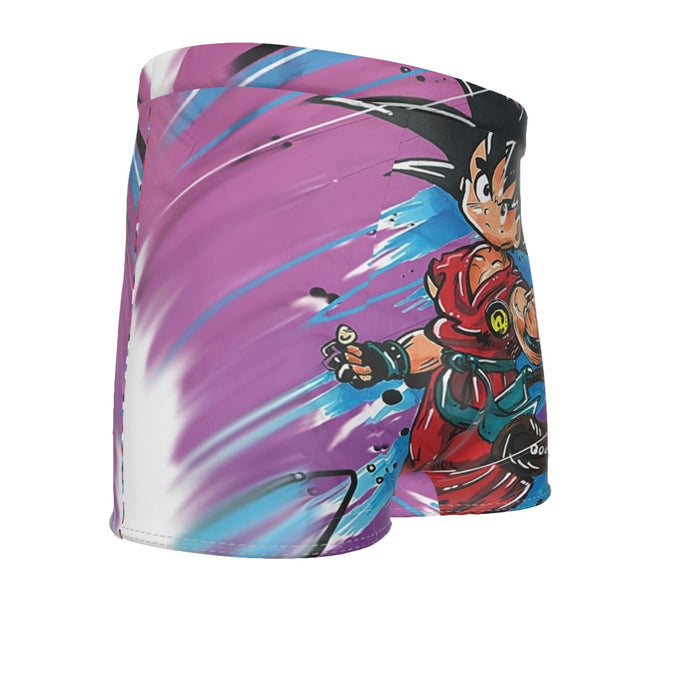 Dragon Ball Z  Kid Goku Graffiti Painting Men's Boxer Briefs