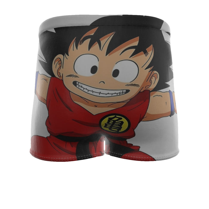 DBZ Jumping Kid Goku In His Training Suit Men's Boxer Briefs