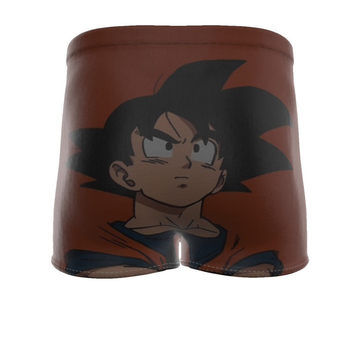 Goku Orange Minimalistic Background  Men's Boxer Briefs