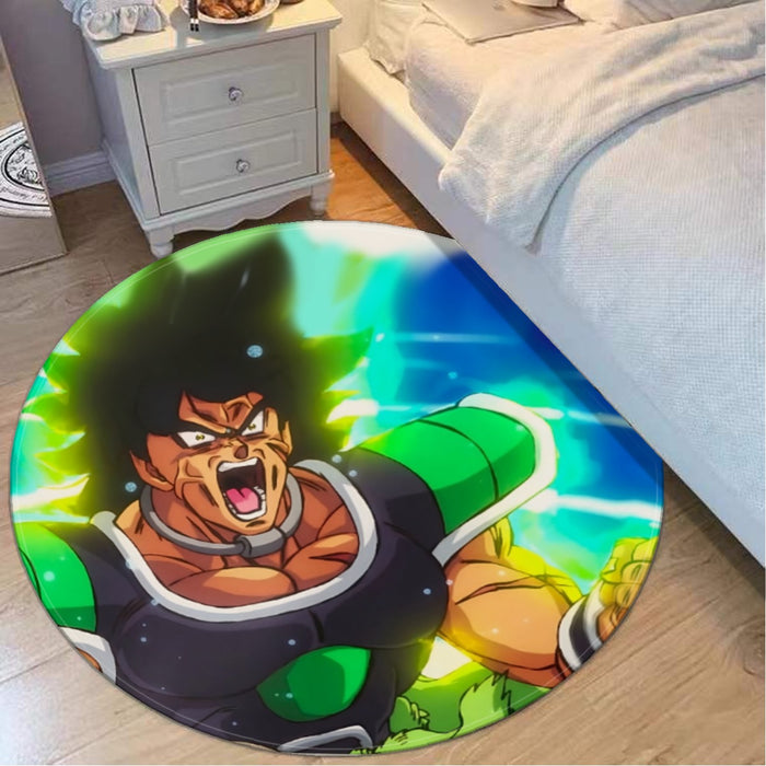 Dragon Ball Super Angry Broly Legendary Super Saiyan Foldable round mat