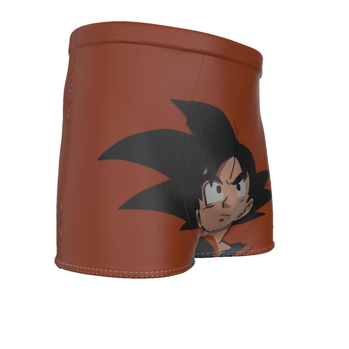 Goku Orange Minimalistic Background  Men's Boxer Briefs