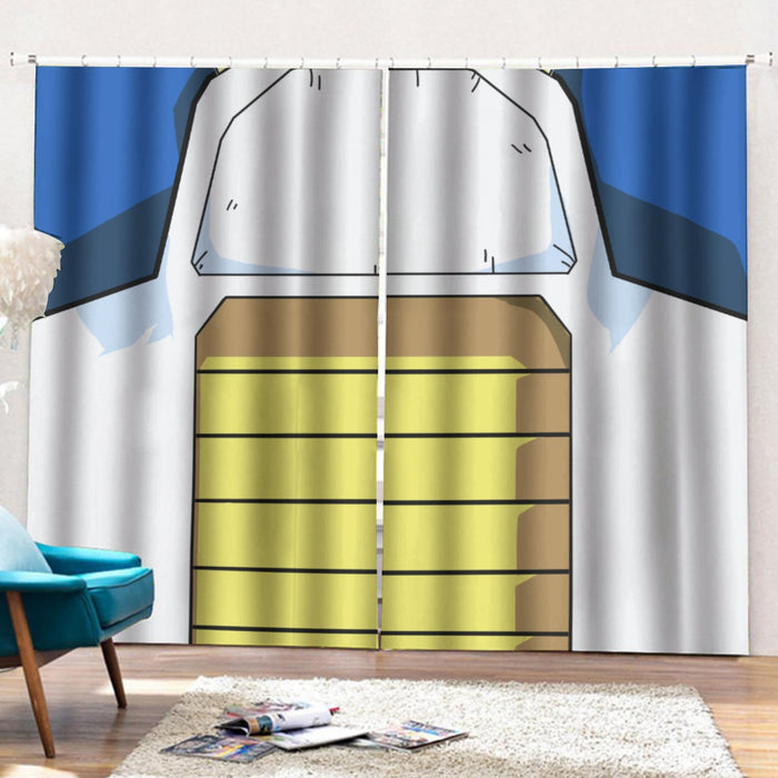 Dragon Ball Z Vegeta Cool Blue Battle Armor Cosplay Curtains with Hooks