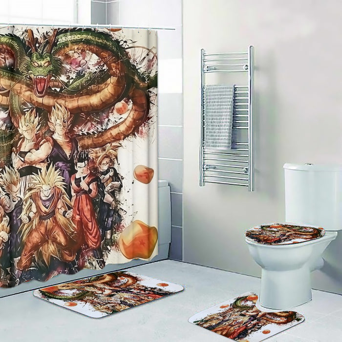 Dragon Ball  Ultimate Shenron x Saiyans Four-piece Bathroom