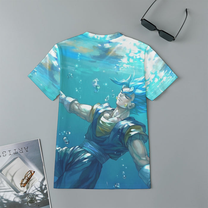 DBZ Relax Gogeta Ocean Blue Saiyan SSGSS Dope Design KIds T-Shirt