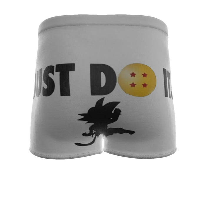 Just Do It Slogan Dragon Ball Kid Goku Dope Black  Men's Boxer Briefs