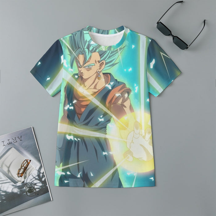 Dragon Ball Vegito Blue Super Saiyan Big Bang Flash Kids  T-Shirt