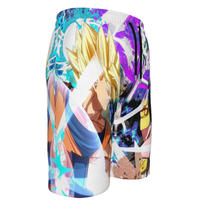 Dragon Ball Z  Goku & Vegeta Vs Frieza & Cell Men‘s Beach Shorts