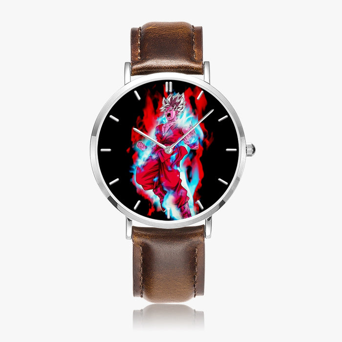 DBZ-Store Cool Goku White Super Saiyan Whis Symbol Watch