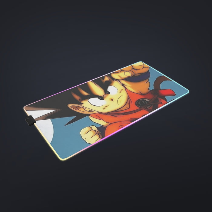 Young Goku Kid Flying Cloud Fight 3D Dragonball cool LED Mouse Pad