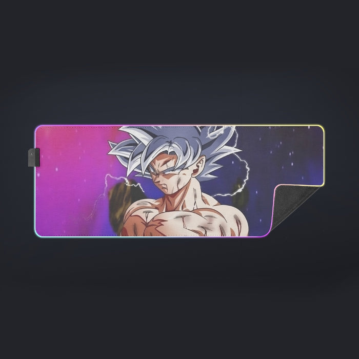 Awesome Ultra Instinct Silver Hair Goku DBZ Kids Cool LED Mouse Pad