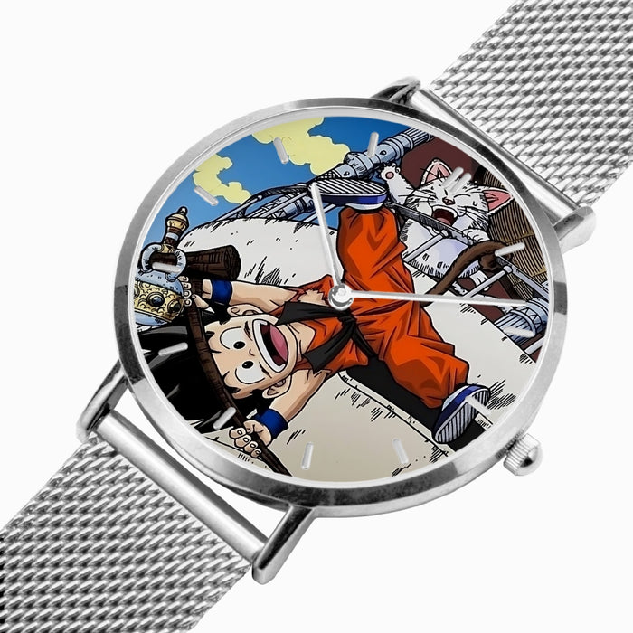 DBZ-Store Cute Kid Goku and Korin Wise Cat Watch