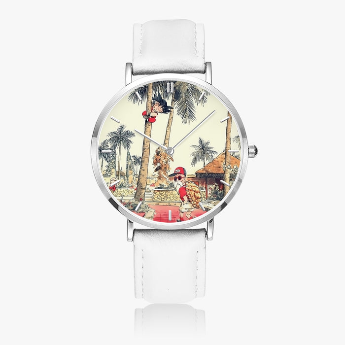 DBZ-Store Cute Palm Tree Kid Goku Master Roshi Vintage Watch