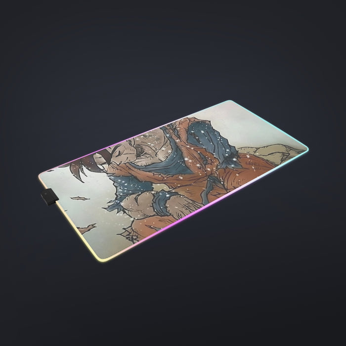Dragon Ball Gohan Exhausted Sad Simple Design Vintage Streetwear cool LED  Mouse Pad