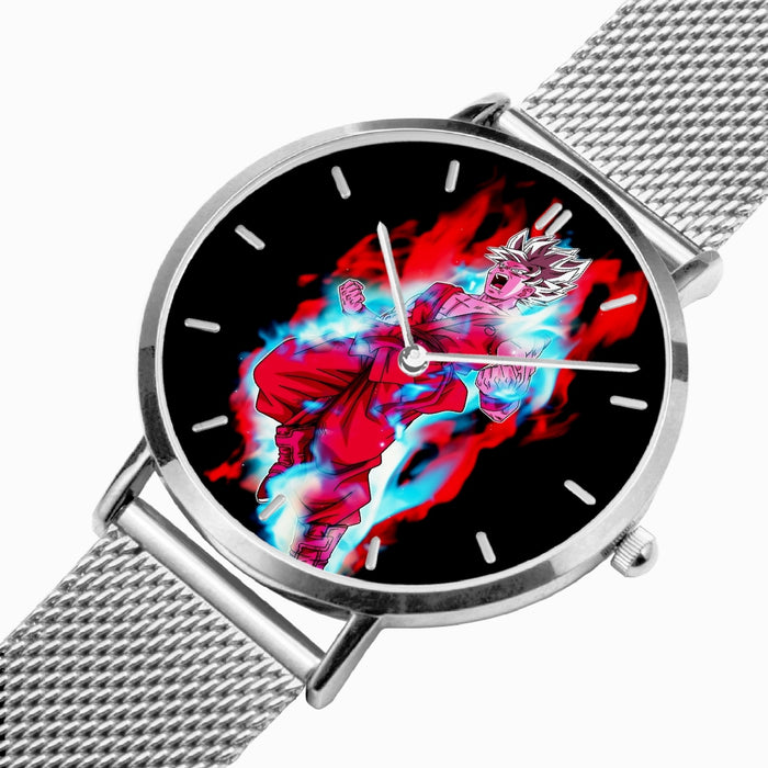 DBZ-Store Cool Goku White Super Saiyan Whis Symbol Watch