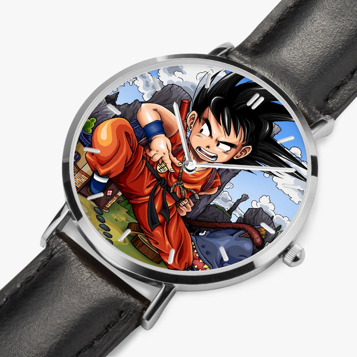 DBZ-Store Cool Angry Kid Goku Sky Clouds Blue Watch